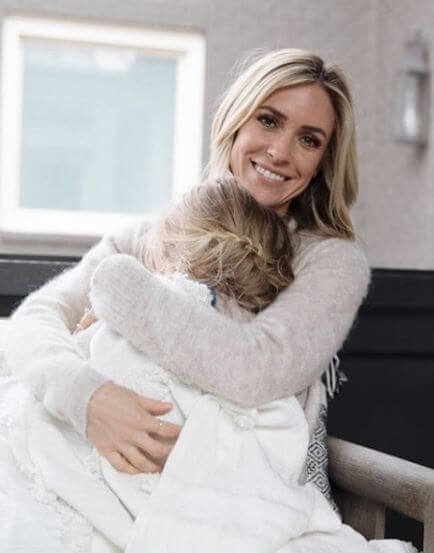 Saylor James Cutler with her mother.